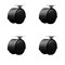 Service Caster 2'' Black Metal Hooded Twin Wheel Caster Nylon Wheels Top Plate , 4PK SCC-TP02S50D-NYS-FB-4 - alternate 1